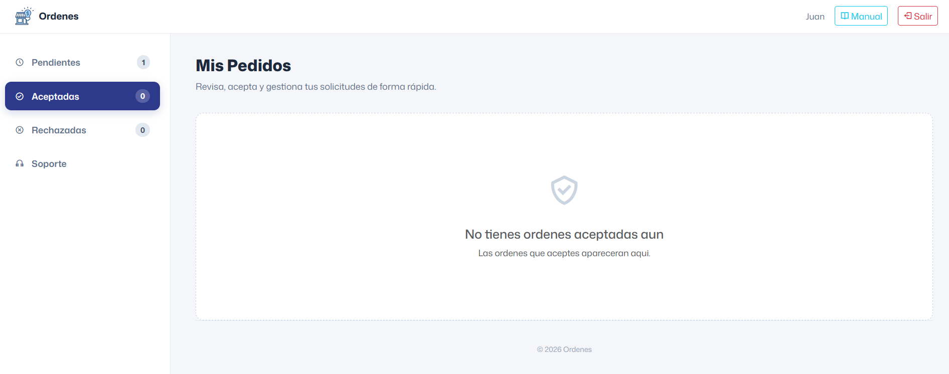 Panel de Opciones